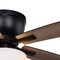 Vaxcel Lisbon 42-in. Black and Hickory Flush Mount Hugger Ceiling Fan with LED Light Kit and Pull Chain F0089 - alternate 9
